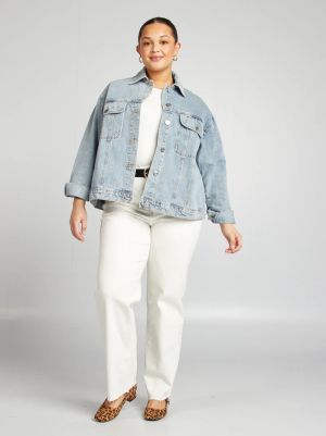 Макси размер дамско дънково яке