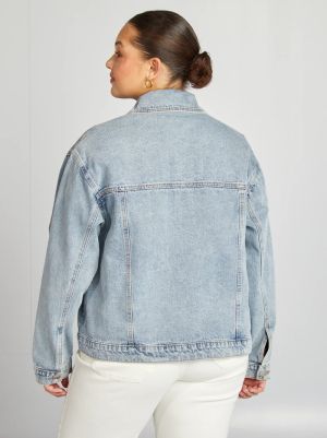 Макси размер дамско дънково яке