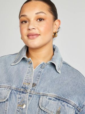 Макси размер дамско дънково яке