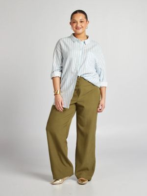 Дамска ленена риза голям размер