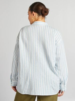 Дамска ленена риза голям размер