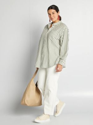 Дамска ленена риза голям размер