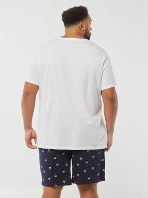 Голям размер мъжка пижама от 2 части