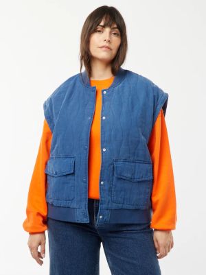 Капитонирано памучно яке с махащи се ръкави