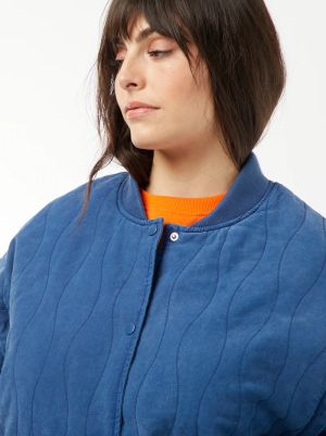 Капитонирано памучно яке с махащи се ръкави