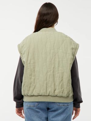 Капитонирано памучно яке с махащи се ръкави