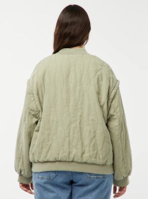 Капитонирано памучно яке с махащи се ръкави