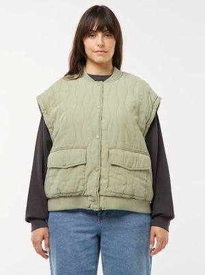 Капитонирано памучно яке с махащи се ръкави