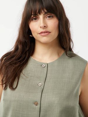 Голям размер дамска жилетка без ръкави