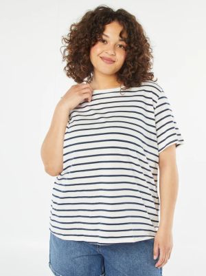 Голям размер дамска тениска 100% памук