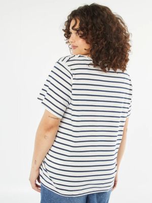 Голям размер дамска тениска 100% памук