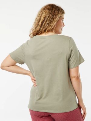 Голям размер дамска тениска 100% памук