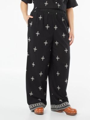 Широк дамски  панталон макси размер