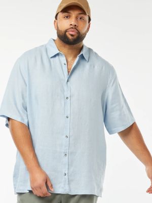 Мъжка  лененa риза голям размер