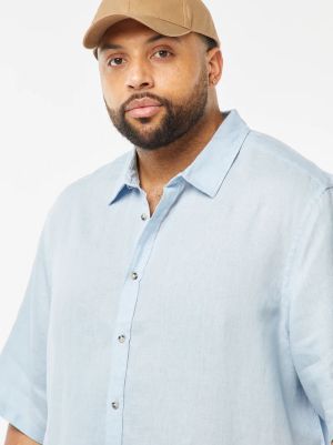 Мъжка  лененa риза голям размер