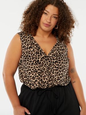 Голям размер дамска туника без ръкави