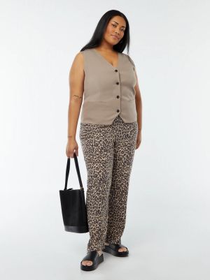 Голям размер дамска жилетка без ръкави