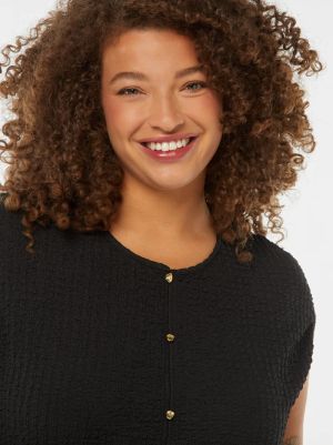 Туника без ръкави с вафлена плетка