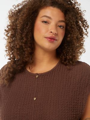 Туника без ръкави с вафлена плетка