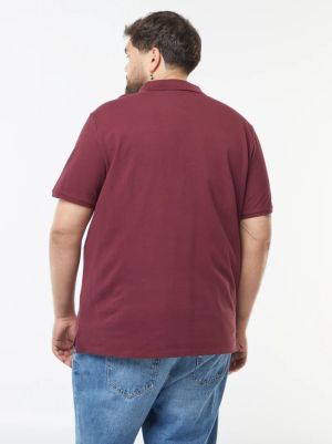 Голям номер мъжка блуза с къс ръкав