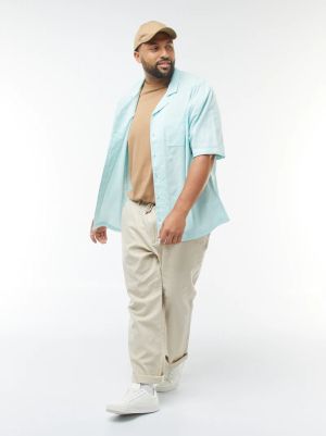 Мъжка  лененa риза голям размер