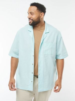 Мъжка  лененa риза голям размер