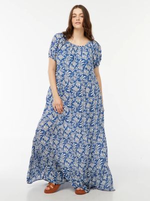 Дълга рокля с деколте Бардо 