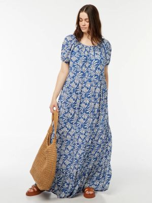 Дълга рокля с деколте Бардо 