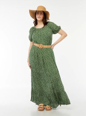 Дълга рокля с деколте Бардо 