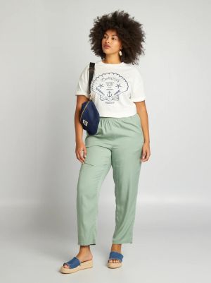 Голям размер дамски лек панталон