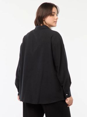 Дамска ленена риза голям размер