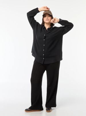 Дамска ленена риза голям размер