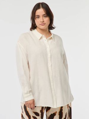 Дамска ленена риза голям размер