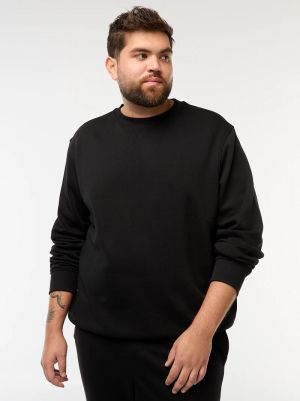 Голям размер мъжки суичър с обло деколте