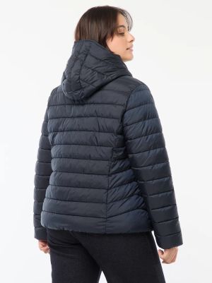 Дамско пухено яке с качулка 