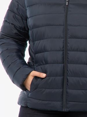 Дамско пухено яке с качулка 