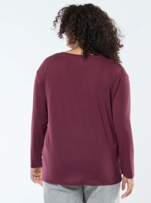 Памучна блуза с 3/4 ръкав