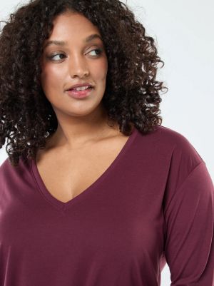 Памучна блуза с 3/4 ръкав