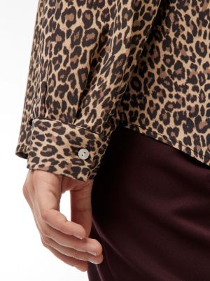 Голям размер дамска риза с креп ефект