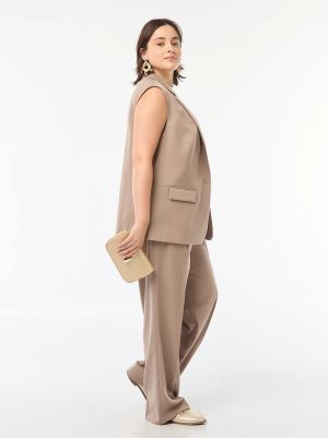 Голям размер дамска жилетка без ръкави "over size"