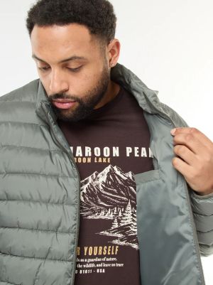 Леко, пухено яке с висока яка