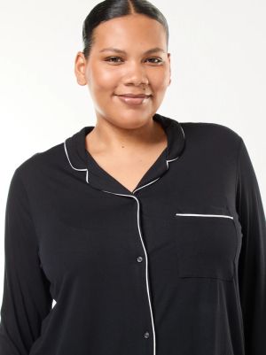 Голям размер дамска пижама от 2 части