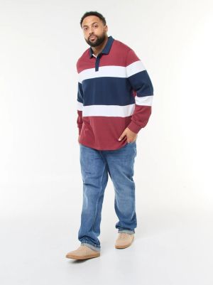 Мъжка поло блуз с яка голям размер