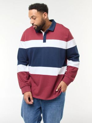 Мъжка поло блуз с яка голям размер