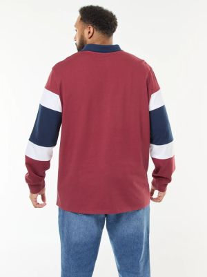 Мъжка поло блуз с яка голям размер