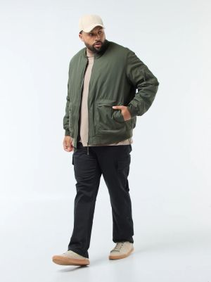 Голям размер мъжко яке тип Бомбър