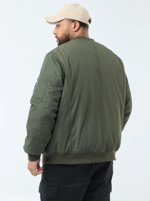 Голям размер мъжко яке тип Бомбър