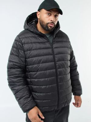 Леко ватирано пухено яке с качулка