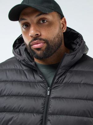 Леко ватирано пухено яке с качулка