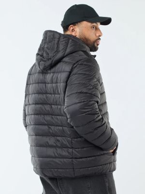 Леко ватирано пухено яке с качулка